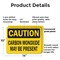 Signmission Carbon Monoxide May Be Present OSHA Caution Sign, Plastic, 14in W x 10in L, 2PK OS-2PACK-CS-P-1014-L-19122 - alternate 4